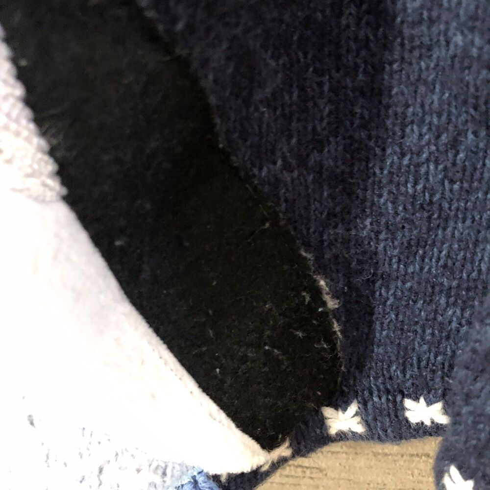Women’s Size L 14/16 Penguin Christmas Winter Blue Zip Up Cardigan Sweater - Picture 12 of 16